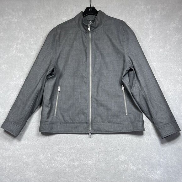 Michael Kors Jacket Mens Size X-Large Gray Full Zip Long Sleeve Pockets - Picture 1 of 14